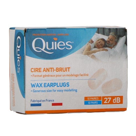 Quies Protezione Auditiva Cera Naturale Grande 10 pz