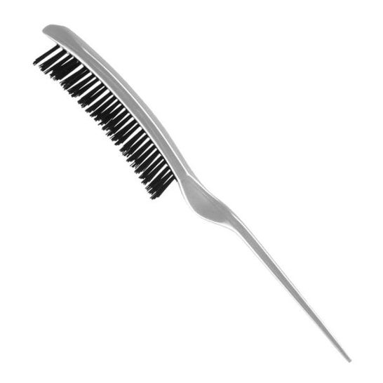 Eurostil White Nylon Curved Crepar Brush Curved Nylon