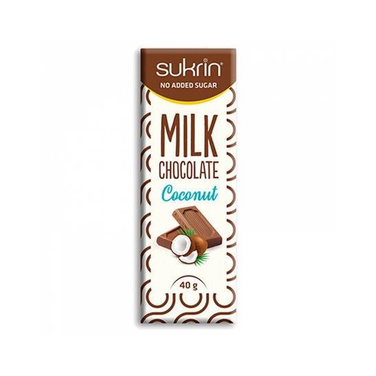 Sukrin Chocolate con Leche y Coco Bio 40g