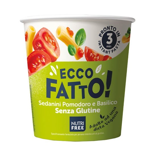 Nutrifree Ecco Fatto Sedanini Tomate Sin Gluten 70g