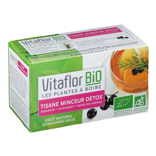 Bustine di tè Vitaflor Organic Herbal Tea Dtox 18 bustine di tè