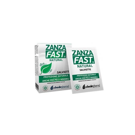 Shedir Pharma Zanzafast Natural Salviette Monouso 30 Unità