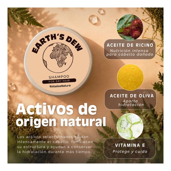 VitalizeNature Champú Sólido Earth’s Dew 100 g