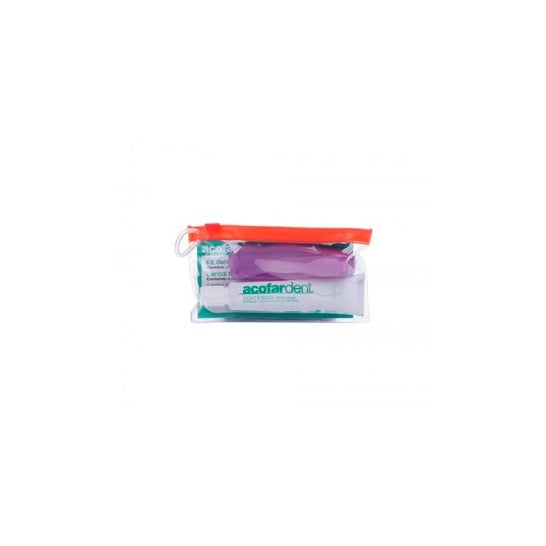 Acofardent Kit de Viaje Dentífrico Anticaries 25 ml y Cepillo