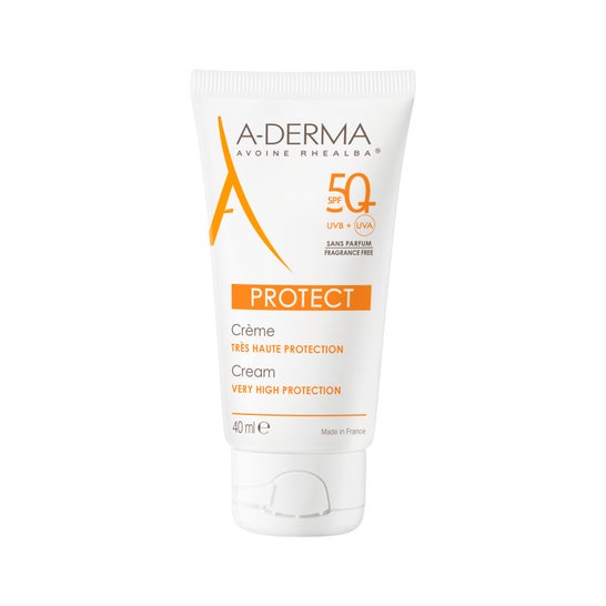 A-Derma Sunscreen Protect Unscented Cream SPF50+ 40ml