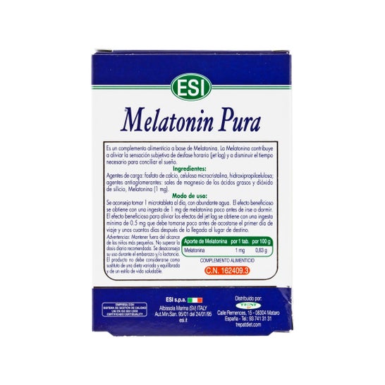 ESI Melatonina Pure 1 mg 30 tabletek