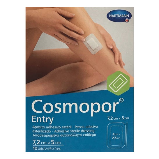 Cosmopor Entry Aposito Esteril 7,2 X 5 Cm 10 U
