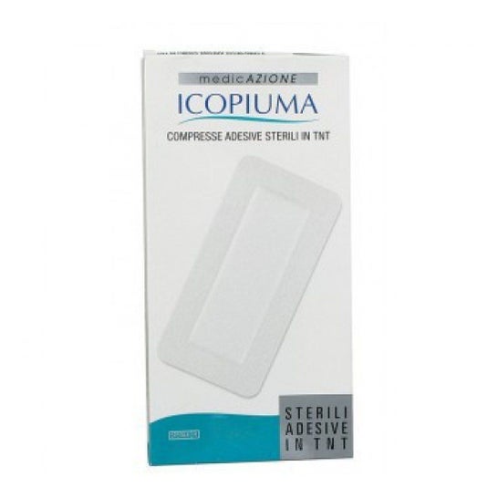 Icopiuma Compresse Adesive Sterile in Tessuto non Tessuto 10x7,5cm 5 Unità