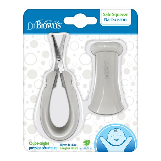 Dr. Brown'S Tijeras Cortaúñas Mango Seguro 2 uds