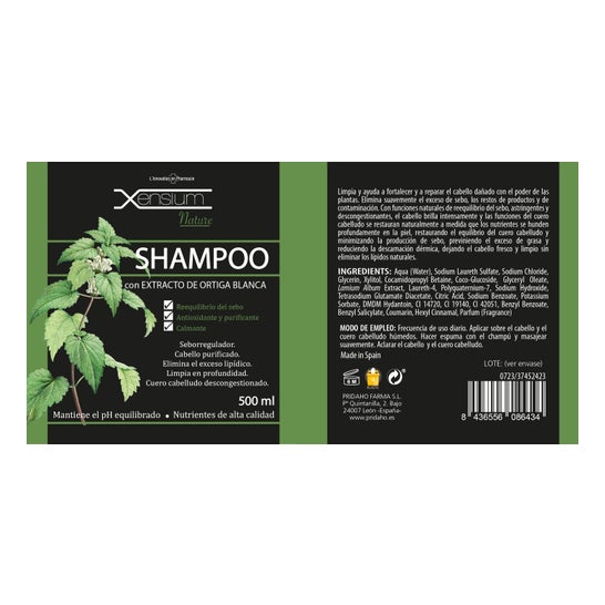 Xensium Nature Brandnetelextract Shampoo 500ml