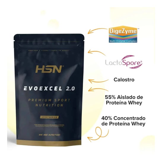 HSN Evoexcel 2.0 Whey Protein Isolate + Concentrate Chocolate y Cacahuete 500g
