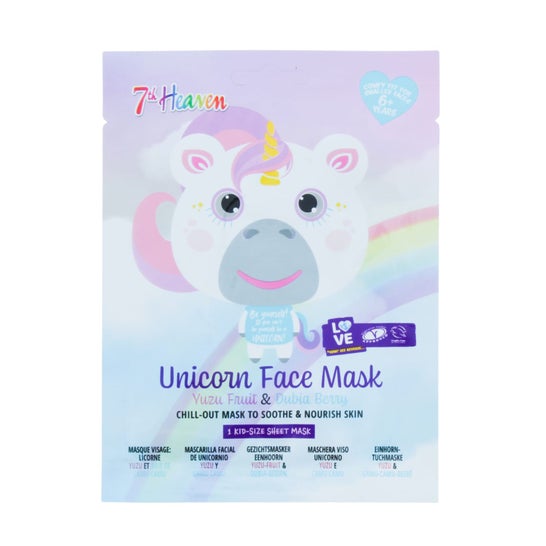7th Heaven Animal Unicorn Face Mask 26g