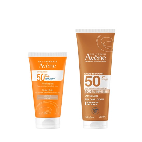 Avène Pack Fluido SPF50+ Color 50ml + Leche Invisible SPF50 250ml