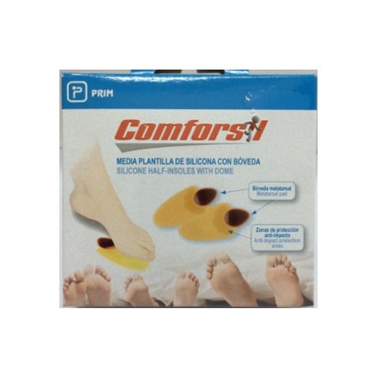 Comforsil plantillas cortas bóveda metatarsal T-S 2uds