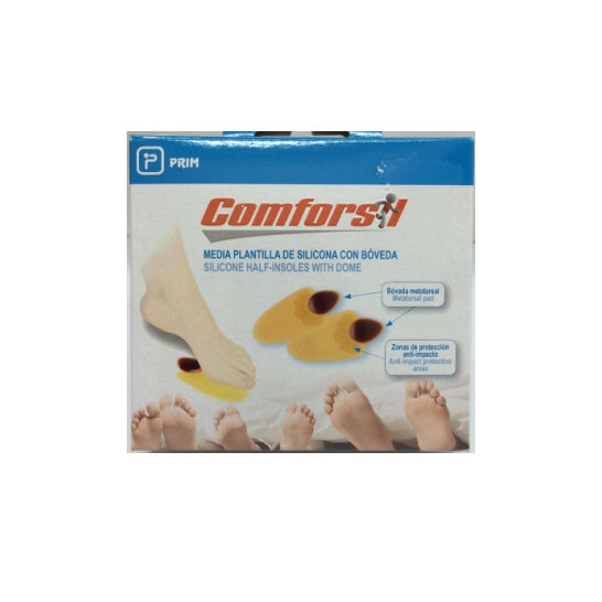 Comforsil plantillas cortas bóveda metatarsal T-S 2uds