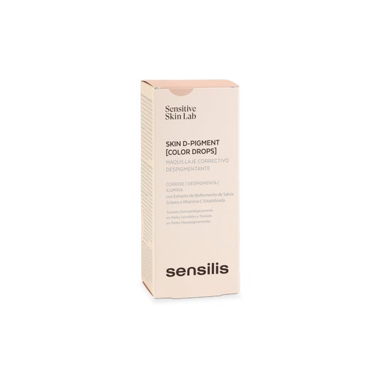 Sensilis Skin D-Pigment [Color Drops] Maquillaje Corrector Despigmentante 02 Sand 30 ml
