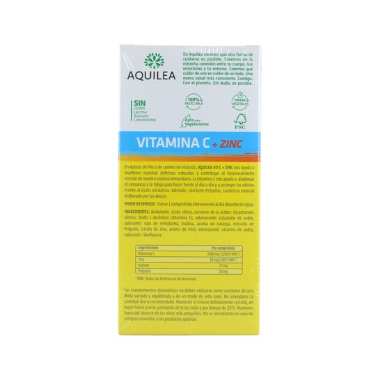 Aquilea Vitamina C + Zinc 28 comp