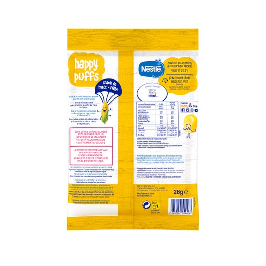 Nestlé Happy Puffs Snack Maíz 28 g