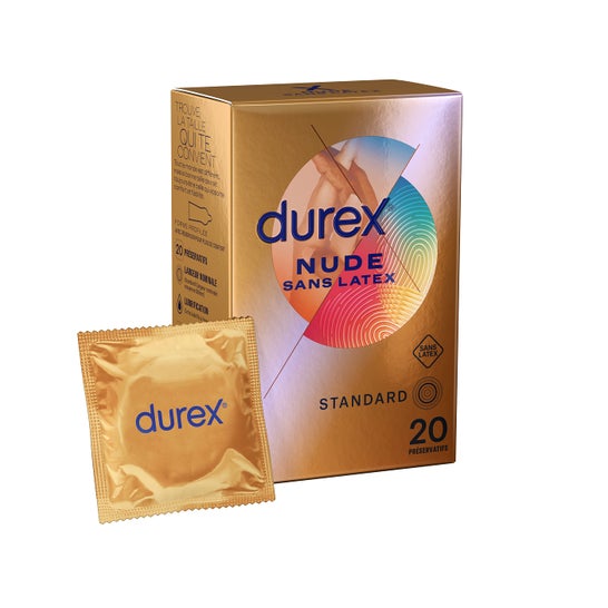 Durex Nude Sin Látex Preservativos 20uds
