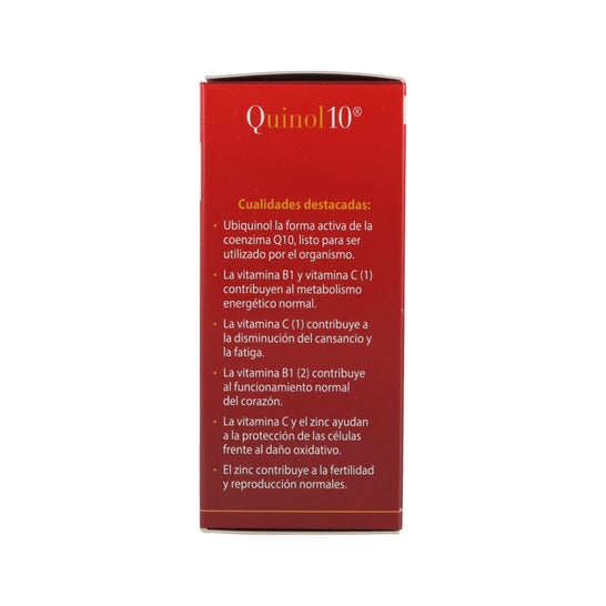 100% Natural Quinol10 60 Perlas de 100 mg