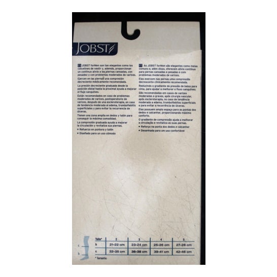 Jobst normal compression sock black size 4 1 unit