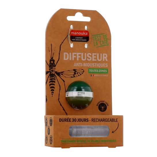 Manouka Kit Bola Difusor Antimosquitos + Recarga Verde