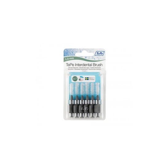 TePe® cepillo interdental 1,3mm gris 6 uds