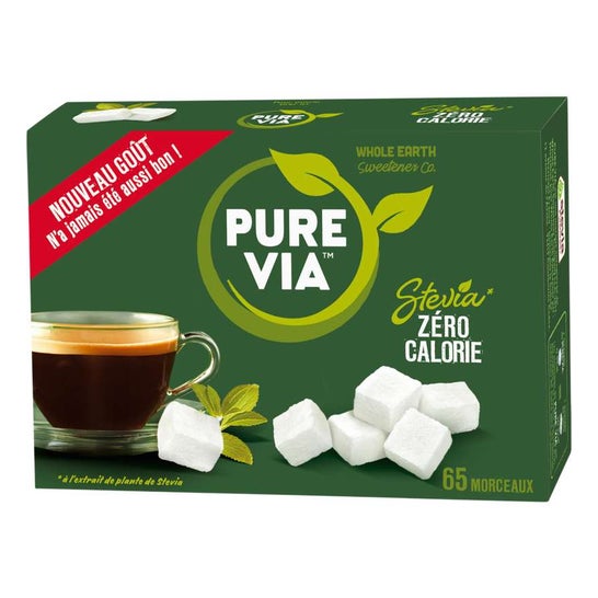 Pure Via Stevia Cero Calorías 65 Cubos 130g