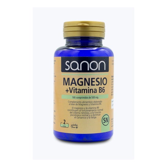 Sanon Magnesio + Vitamina B6 180 comprimidos de 1200 mg