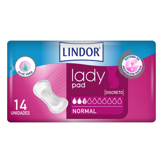 Lindor Lady Pad Compresas Normales 14uds