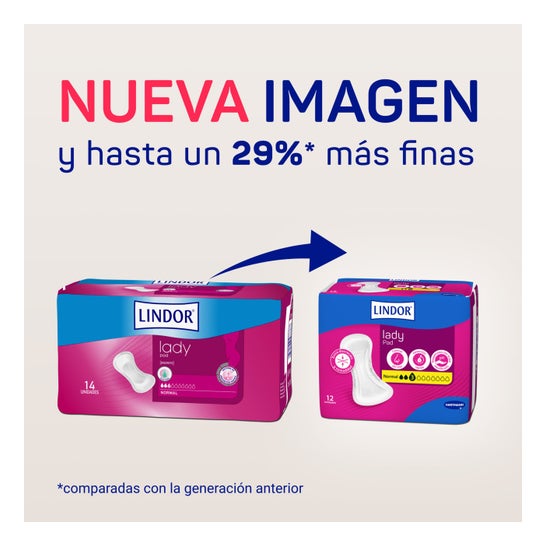Lindor Lady Pad Compresas Normales 12 uds