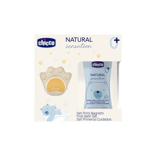 Chicco Pack Natural Sensation Detergente + Esponja 200 ml