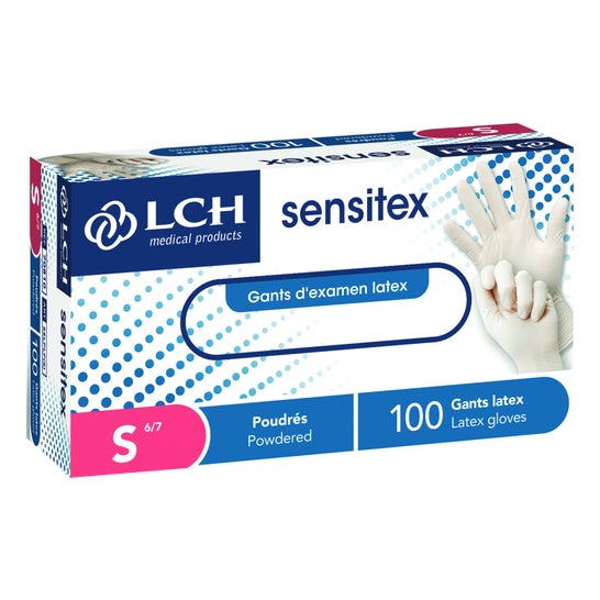 Sensitex Latexhandschuhe mit Puder Größe S 100 Stück
