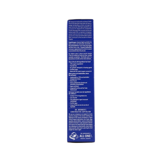 Dr. Bronners Pasta de Dientes Todo en Uno Peppermint 140g
