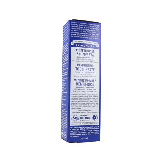 Dr. Bronners Pasta de Dientes Todo en Uno Peppermint 140g
