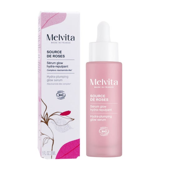 Melvita Source de Roses Sérum Glow Hydra Repulpante Bio 30 ml