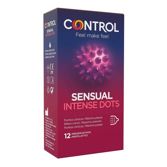 Control Sensual Intense Dots 12uds