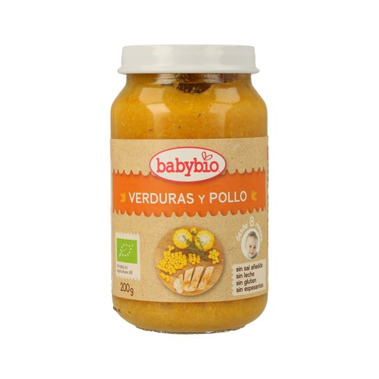 Babybio Tarrito Ecológico de Verduras y Pollo 200 g