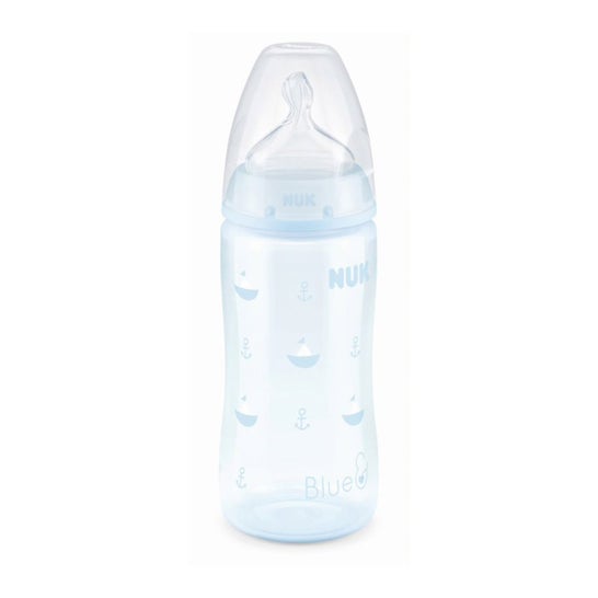 Nuk Baby Bottle Rose&Blue Temperature Control Rosa 300ml