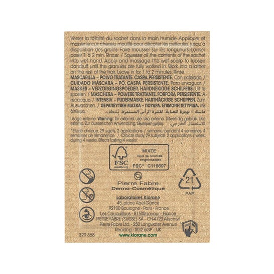 Klorane Mascarilla en Polvo Tratante a la Galanga 8 sobres x 3g