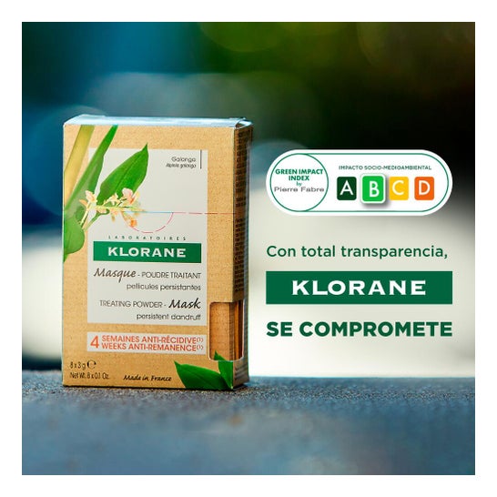 Klorane Mascarilla en Polvo Tratante a la Galanga 8 sobres x 3g