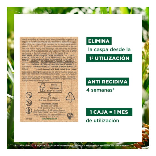Klorane Mascarilla en Polvo Tratante a la Galanga 8 sobres x 3g