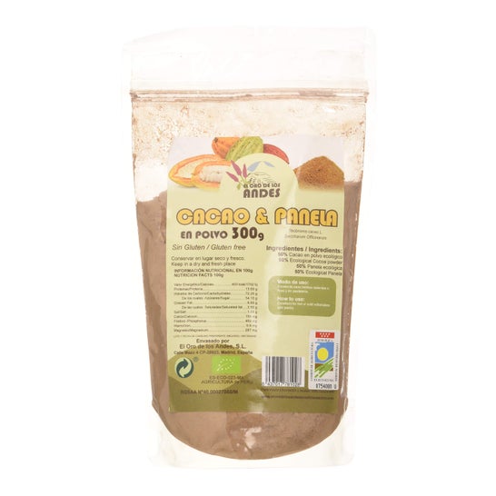 El Oro de los Andes Cacao & Panela Poeder 300g