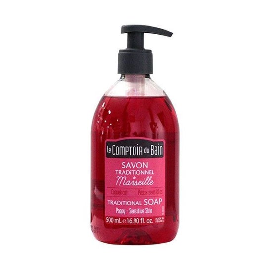 THE BATH COMPTORY Traditional Marseille Soap COQUELICOT 500 ml bottle