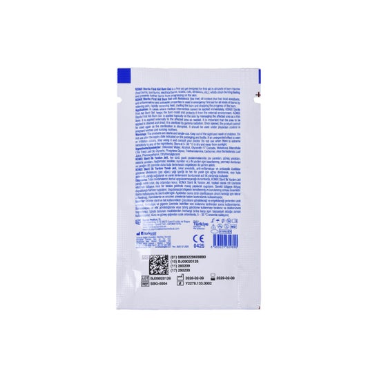 Konix Gel Para Quemados Estéril  First Aid Burn Gel 100 Sobres