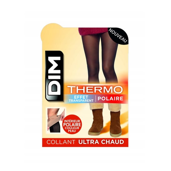 Dim Panty Térmico Polar Transparente Negro 1/2 1 ud