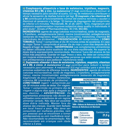 Epaplus Sleepcare Sueño Direct Melatonina con Triptófano 60 comp