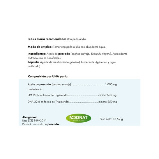 Mednat Omega 3 TG 60 Perlas