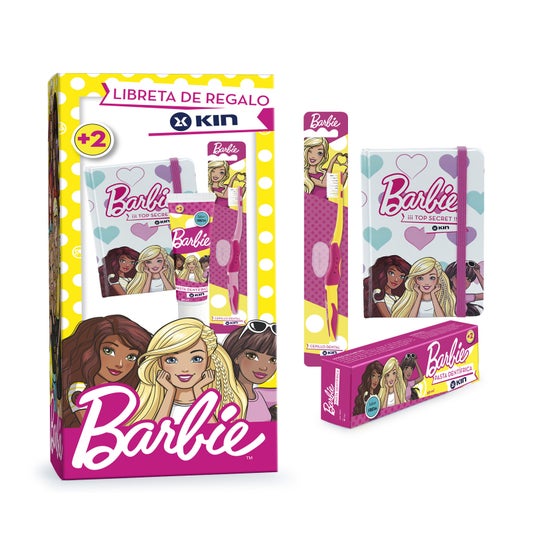 Kin Pack Barbie Brush + Pasta + Notebook