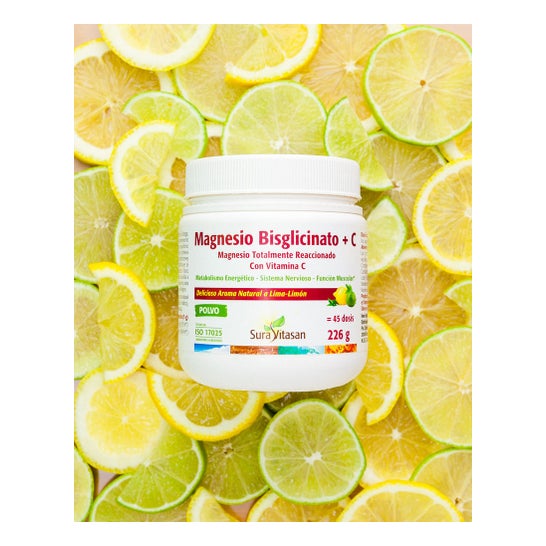 Sura Vitasan Magnesio Bisglicinato + Vitamina C 226 g